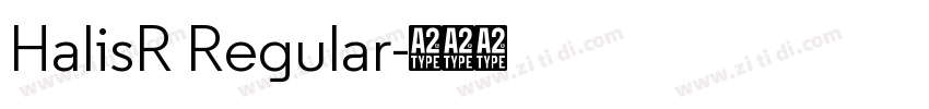 HalisR Regular字体转换